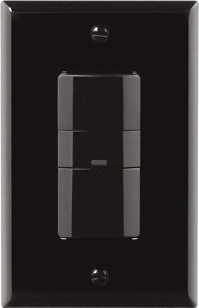Cooper Wiring Devices - 450 Square Ft. Coverage, Infrared Vacancy Sensor Wall Switch - 600 at 120 V Incandescent, 600 at 120 V Fluorescent, 120 VAC, Black - Apex Tool & Supply