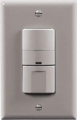 Cooper Wiring Devices - 450 Square Ft. Coverage, Infrared Vacancy Sensor Wall Switch - 600 at 120 V Incandescent, 600 at 120 V Fluorescent, 120 VAC, Almond - Apex Tool & Supply