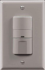 Cooper Wiring Devices - 450 Square Ft. Coverage, Infrared Occupancy Sensor Wall Switch - 600 at 120 V Incandescent, 600 at 120 V Fluorescent, 120 VAC, Gray - Apex Tool & Supply