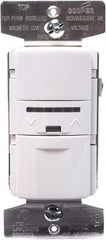 Cooper Wiring Devices - 1,000 Square Ft. Coverage, Infrared Vacancy Sensor Wall Switch - 600 at 120 V Incandescent, 600 at 120 V Fluorescent, 120 VAC, White - Apex Tool & Supply