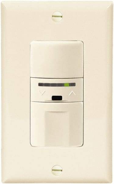 Cooper Wiring Devices - 1,000 Square Ft. Coverage, Infrared Occupancy Sensor Wall Switch - 600 at 120 V Incandescent, 600 at 120 V Fluorescent, 120 VAC, Light Almond - Apex Tool & Supply