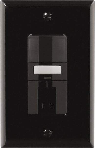 Cooper Wiring Devices - 1,000 Square Ft. Coverage, Infrared Vacancy Sensor Dual Switch - 1,000 at 120 V Incandescent, 1,000 at 120 V Fluorescent, 120 VAC, Black - Apex Tool & Supply