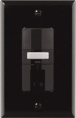 Cooper Wiring Devices - 1,000 Square Ft. Coverage, Infrared Vacancy Sensor Dual Switch - 1,000 at 120 V Incandescent, 1,000 at 120 V Fluorescent, 120 VAC, Black - Apex Tool & Supply