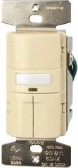 Cooper Wiring Devices - 1,000 Square Ft. Coverage, Infrared Vacancy Sensor Dual Switch - 1,000 at 120 V Incandescent, 1,000 at 120 V Fluorescent, 120 VAC, Almond - Apex Tool & Supply