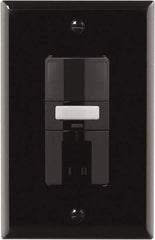 Cooper Wiring Devices - 1,000 Square Ft. Coverage, Infrared Occupancy Sensor Dual Switch - 1,000 at 120 V Incandescent, 1,000 at 120 V Fluorescent, 120 VAC, Black - Apex Tool & Supply