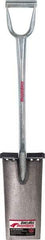 Razor-Back - 13" High x 6-1/2" Wide Square Steel Spade - 26" Long Steel D-Grip Handle, Front Turned - Apex Tool & Supply