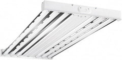 Cooper Lighting - 6 Lamps, 32 Watts, Fluorescent, High Bay Fixture - 48" Long x 2-15/32" High x 19-17/32" Wide, 120-277 Volt, Steel Housing - Apex Tool & Supply