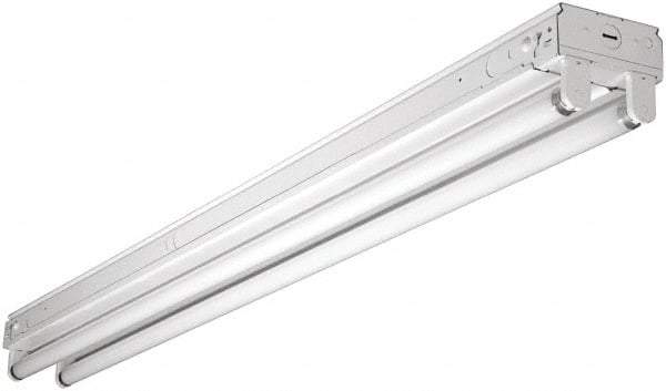 Cooper Lighting - 2 Lamp, 32 Watt, Fluorescent Strip Light - Suspended, 120/277 Volt, 48" Long x 4-1/4" Wide x 3-5/8" High - Apex Tool & Supply