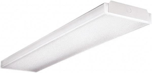 Cooper Lighting - 2 Lamp, 4 Ft. Long, 32 Watt, Surface Mounted, Fluorescent Lamp Wraparound Light Fixture - 120-277 Volt, Electronic Ballast - Apex Tool & Supply