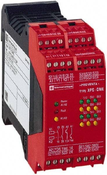 Schneider Electric - 24 VDC, Electromechanical & Solid State Screw Clamp General Purpose Relay - 6 Amp at 28 VDC, 22.5mm Wide x 99mm High x 114mm Deep - Apex Tool & Supply