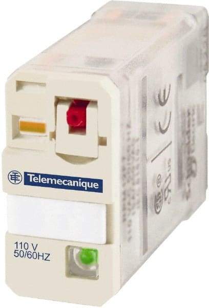 Schneider Electric - 3,750 VA Power Rating, Electromechanical Plug-in General Purpose Relay - 15 Amp at 250 VAC & 28 VDC, 1CO, 230 VAC - Apex Tool & Supply