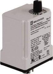 Square D - 8 Pin, 3 min Delay, DPDT Time Delay Relay - 10 Contact Amp, 110 VDC & 120 VAC - Apex Tool & Supply