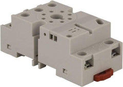 Square D - 8 Pins, 300 VAC, 5, 10 and 16 Amp, Octal Relay Socket - DIN Rail Mount, Panel Mount, 2 Tiers, Screw Clamp Terminal - Apex Tool & Supply