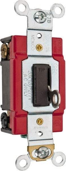 Cooper Wiring Devices - 3 Pole, 120 to 277 VAC, 20 Amp, Specification Grade, Key Lock, Wall and Dimmer Light Switch - 1.31 Inch Wide - Apex Tool & Supply