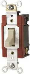 Cooper Wiring Devices - 1 Pole, 120 to 277 VAC, 20 Amp, Specification Grade, Toggle, Wall and Dimmer Light Switch - Apex Tool & Supply
