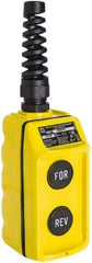 Schneider Electric - 2 Operator, Pushbutton Pendant Control Station - Forward-Reverse (Legend), Momentary Switch, 2NO Contact, NEMA 4 - Apex Tool & Supply