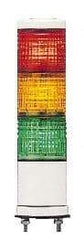 Square D - LED Lamp, Green, Orange, Red, Steady, Preassembled Stackable Tower Light Module Unit - 24 VDC, 75 Milliamp, IP54 Ingress Rating, Base Mount - Apex Tool & Supply