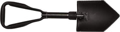Ability One - 9-3/4" High Notched Steel Shovel - 23-1/2" Long Aluminum D-Grip Handle - Apex Tool & Supply