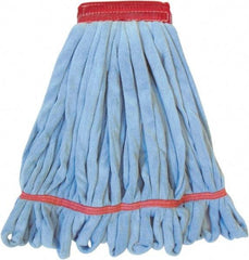 PRO-SOURCE - Blue Head Band, Large Microfiber Loop End Mop Head - Apex Tool & Supply