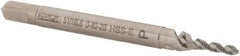 Walter-Prototyp - #0-80 UNF 2 Flute 2B Modified Bottoming Spiral Flute Tap - Cobalt, Bright Finish, 1-5/8" OAL, Right Hand Flute, Right Hand Thread, Series A23517 - Apex Tool & Supply