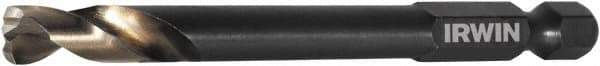 Irwin - 11/32" 135° High Speed Steel Jobber Drill - Oxide Finish, Right Hand Cut, Spiral Flute, 4-3/4" OAL - Apex Tool & Supply