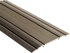 National Guard Products - 48" Long x 5" Wide x 1/4" High, Saddle Threshold - Aluminum Finish - Apex Tool & Supply