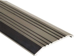 National Guard Products - 72" Long x 5" Wide x 1/2" High, Saddle Threshold - Aluminum Finish - Apex Tool & Supply