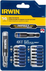Irwin - 14 Piece, Phillips, Square Handle, Drive Set - #1, #2 - Apex Tool & Supply