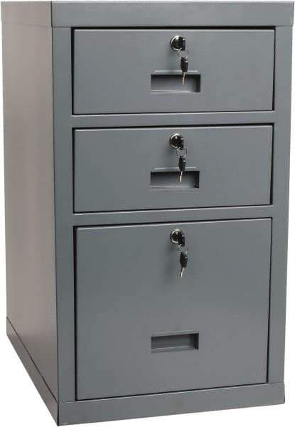 Value Collection - 3 Drawer, Cabinet - 15-3/4" Wide x 27" High x 19.685" Long - Apex Tool & Supply