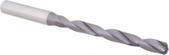OSG - Letter F, 140° Point, Spiral Flute, Solid Carbide Taper Length Drill Bit - WD1 Finish, 66mm Flute Length, 106mm OAL, Series HP258 - Apex Tool & Supply