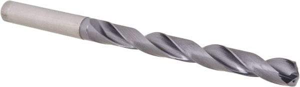 OSG - 5/16", 140° Point, Spiral Flute, Solid Carbide Taper Length Drill Bit - WD1 Finish, 76mm Flute Length, 116mm OAL, Series HP258 - Apex Tool & Supply