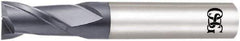 OSG - 2.8mm, 4.2mm LOC, 4mm Shank Diam, 45mm OAL, 2 Flute, Solid Carbide Square End Mill - Single End, WXL Finish, Spiral Flute, 30° Helix, Centercutting, Right Hand Cut, Right Hand Flute, Series 3720 - Apex Tool & Supply