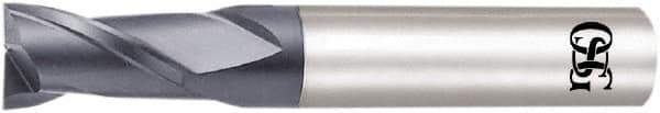 OSG - 4.6mm, 6.9mm LOC, 6mm Shank Diam, 50mm OAL, 2 Flute, Solid Carbide Square End Mill - Single End, WXL Finish, Spiral Flute, 30° Helix, Centercutting, Right Hand Cut, Right Hand Flute, Series 3720 - Apex Tool & Supply