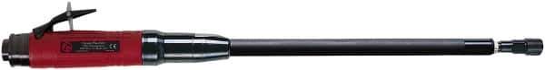 Chicago Pneumatic - 1/4" Collet, Straight Handle, Air Extended Length Die Grinder - 12,000 RPM, Rear Exhaust, 33.9 CFM, 1.2 hp, 90 psi, 9.5mm Inlet - Apex Tool & Supply