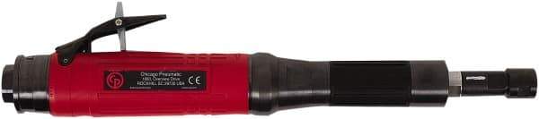 Chicago Pneumatic - 1/4" Collet, Straight Handle, Air Extended Length Die Grinder - 28,000 RPM, Rear Exhaust, 31.8 CFM, 0.8 hp, 90 psi, 9.5mm Inlet - Apex Tool & Supply
