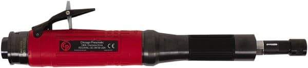 Chicago Pneumatic - 1/4" Collet, Straight Handle, Air Extended Length Die Grinder - 19,000 RPM, Rear Exhaust, 31.8 CFM, 0.8 hp, 90 psi, 9.5mm Inlet - Apex Tool & Supply