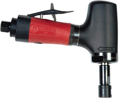 Chicago Pneumatic - 1/4" Collet, Angle Handle, Air Angle Die Grinder - 20,000 RPM, Rear Exhaust, 23.3 CFM, 0.54 hp, 90 psi, 6.35mm Inlet - Apex Tool & Supply