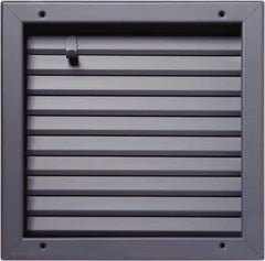 National Guard Products - 13" Wide x 13" High, Solid Steel Fire Rated Louver - 12" Opening Width, 12" Opening Height - Apex Tool & Supply