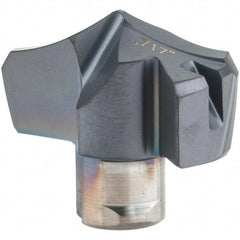 Iscar - Series HCP-IQ, 18.21mm Diam Grade IC908 Replaceable Drill Tip - Carbide, TiAlN/TiN Finish, 18 Seat Size - Apex Tool & Supply