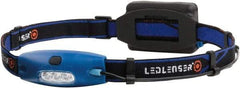 LED LENSER - White LED Bulb, Hands-free Flashlight - Black Aluminum Body, 4 AAA Batteries Included - Apex Tool & Supply