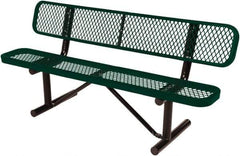 Vestil - 8' Long x 20" Wide, Steel Bench Seat - Apex Tool & Supply