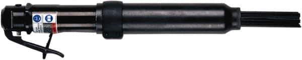Chicago Pneumatic - 4,300 BPM, 15/16" Bore Diam, Pneumatic Inline Needle Scaler - 7" Needle Length, 1" Stroke Length, 2.38 CFM, 90 psi, 1/4 NPT Inlet - Apex Tool & Supply