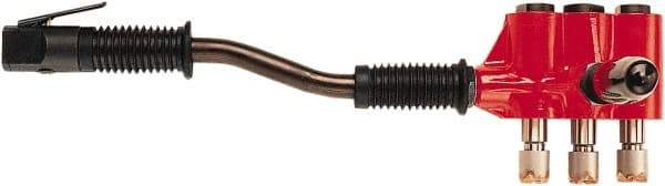 Chicago Pneumatic - 2,400 BPM, 0.92" Bore Diam, Pneumatic Pistol Grip Needle Scaler - 1/8" Needle Diam, 7" Needle Length, 1" Stroke Length, 13.9 CFM, 90 psi, 1/4 NPT Inlet - Apex Tool & Supply