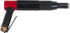 Chicago Pneumatic - 2,200 BPM, 1.12" Bore Diam, Pneumatic Inline Needle Scaler - 7" Needle Length, 2.13 CFM, 90 psi, 1/4 NPT Inlet - Apex Tool & Supply
