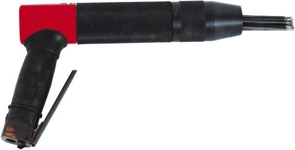 Chicago Pneumatic - 2,400 BPM, 0.92" Bore Diam, Pneumatic Pistol Grip Needle Scaler - 7" Needle Length, 4.2 CFM, 90 psi, 1/4 NPT Inlet - Apex Tool & Supply