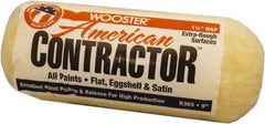 Wooster Brush - 1-1/4" Nap, 9" Wide Paint Roller - Extra-Rough Texture, Synthetic Knit - Apex Tool & Supply