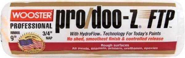 Wooster Brush - 3/4" Nap, 9" Wide Paint Roller - Rough Texture, Woven - Apex Tool & Supply
