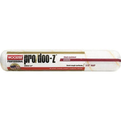 Wooster Brush - 1/2" Nap, 14" Wide Paint Roller - Semi-Rough Texture, Woven - Apex Tool & Supply
