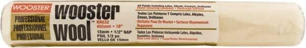 Wooster Brush - 1/2" Nap, 18" Wide Paint Roller - Semi-Rough Texture, Lambswool - Apex Tool & Supply