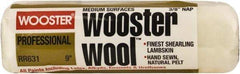 Wooster Brush - 3/8" Nap, 9" Wide Paint Roller - Medium Texture, Lambswool - Apex Tool & Supply